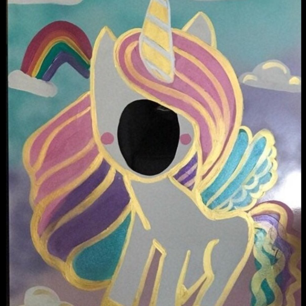 wooden face cut outs